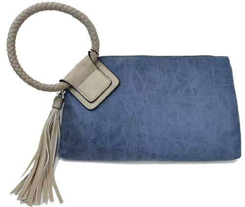 Fashion Cuff Handle Tassel Wristlet Clutch LIMITED SUPPLIES
