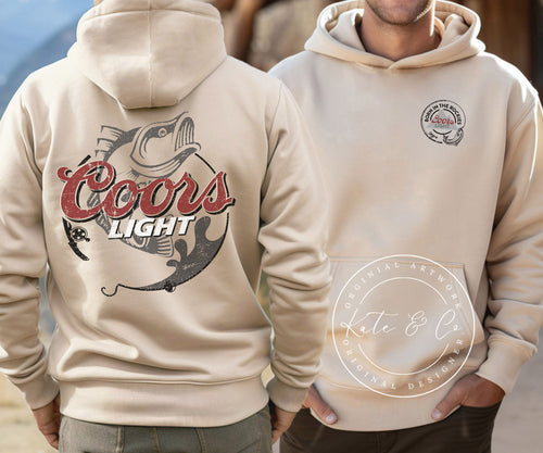 Coors Light Fishing Hoodie, Fishing Shirt, Coors Fishing Tee, Birthday Gift Ideas, Gifts for Fisherman, Hunting Shirt, Beer Top, Bestselling