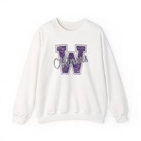 Miners Big W Unisex Sweatshirt, Custom Made Sports Sweatshirt, Custom Team Sports Shirts, Wilton-Wing Miners Shirt, Custom High School Tops