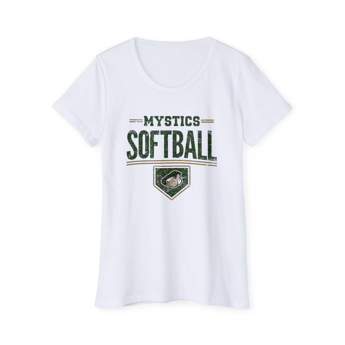 Mystics Softball Women's Organic Short Sleeve T-Shirt, Sports Tee, Eco-Friendly Apparel, Team Spirit Shirt, Gift for Athletes