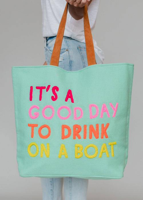 Mint Drink On A Boat Tote