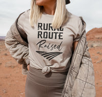 Rural Route Raised T-Shirt, Country T-Shirts for Women, Western Tees, Farm Life T-Shirts, Country Graphic Tees for Women, Western Tops for Women