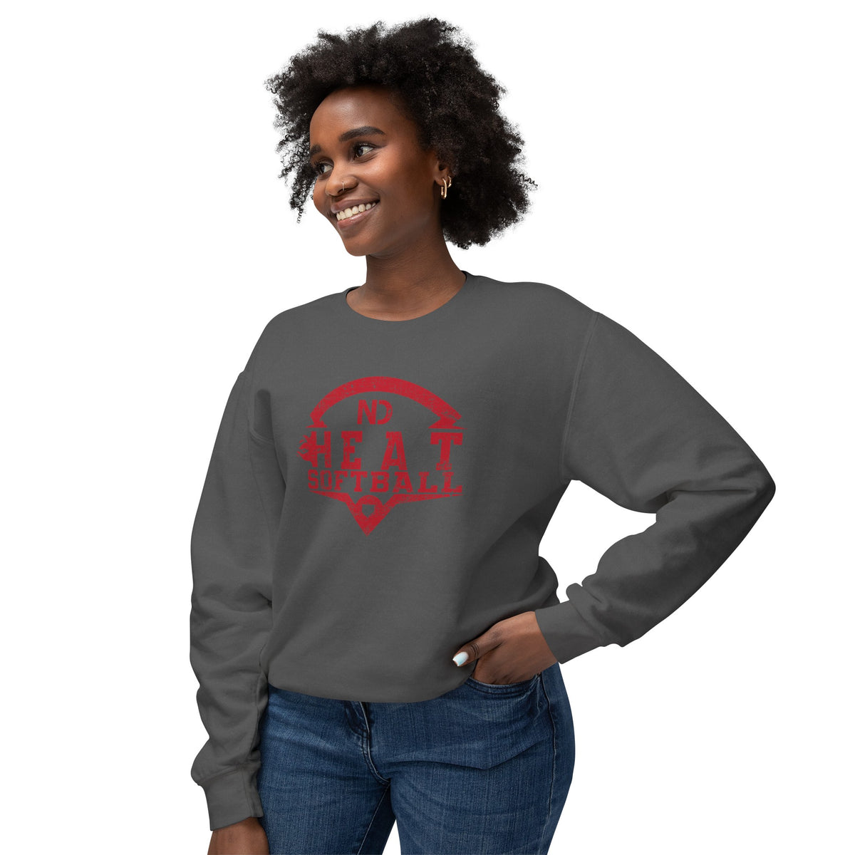 ND Heat Vintage Diamond Unisex Lightweight Crewneck Sweatshirt