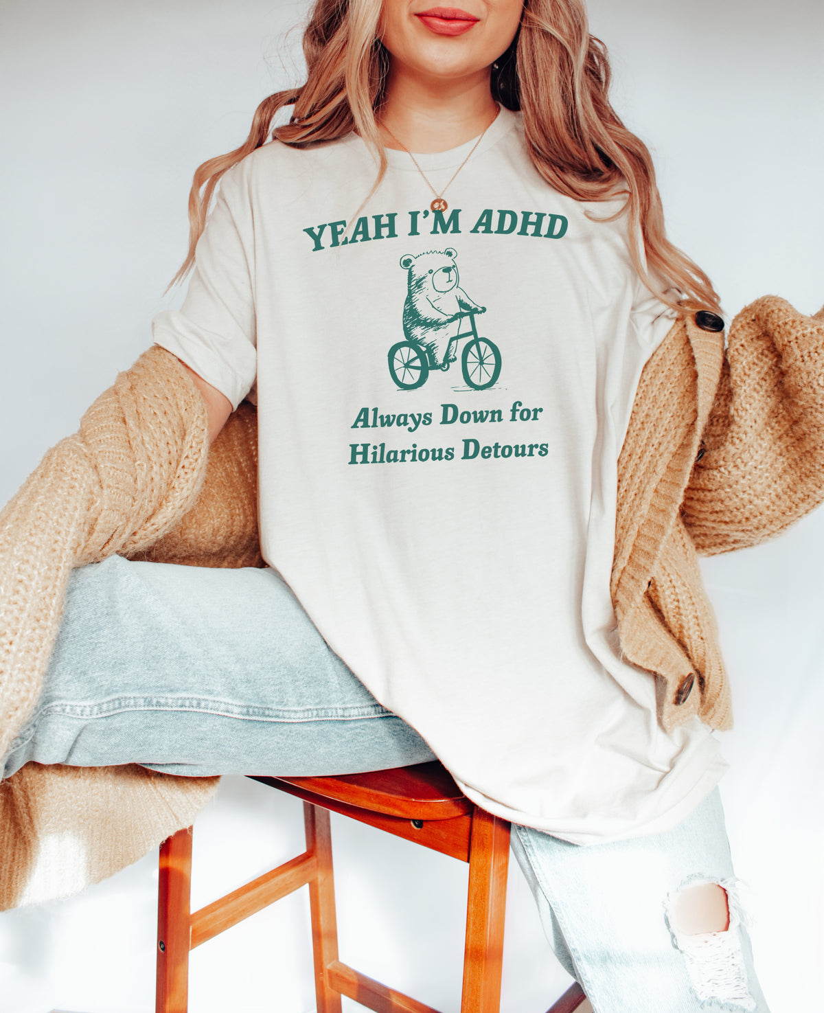 Yeah I'm ADHD T-Shirt, Funny Graphic T-Shirt, Popular Graphic Tees, Funny Gifts for Friends, Party Shirts