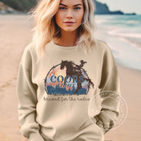 Coors Light Rodeo Sweatshirt, Coors Cowboy Shirt, Women's Country Western Graphic Shirts, Country Concert T-Shirts, Bestselling Women's Shirts