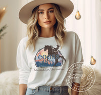 Coors Light Rodeo Sweatshirt, Coors Cowboy Shirt, Women's Country Western Graphic Shirts, Country Concert T-Shirts, Bestselling Women's Shirts