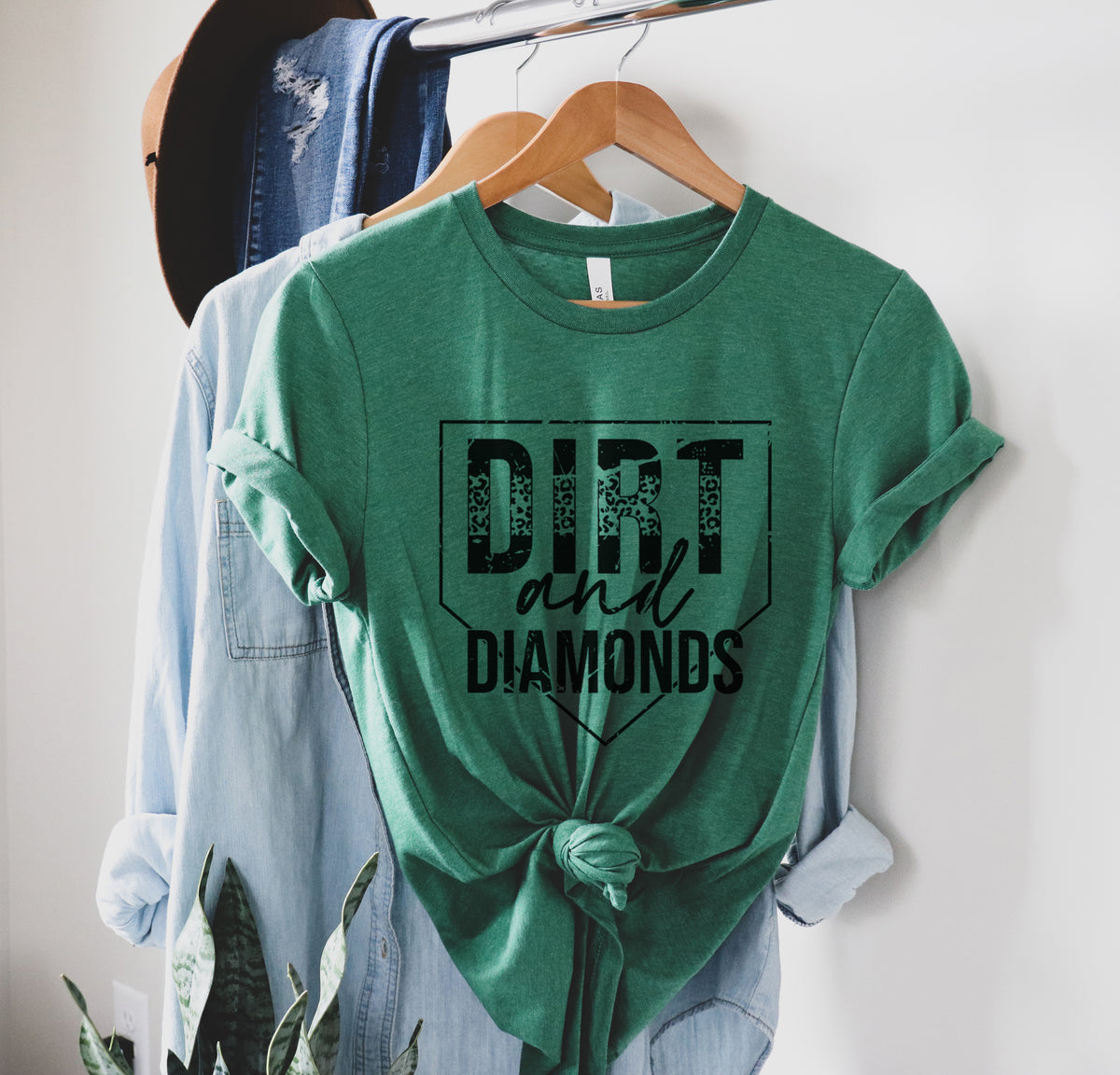 Dirt and Diamonds T-Shirt, Softball Shirts, Baseball Shirts, Cute Ball Shirts