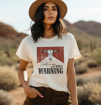 Should've Come With A Warning T-Shirt, Women's Country Western Shirts, Cute Women's Western Country Graphic Tees