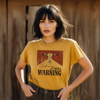 Should've Come With A Warning T-Shirt, Women's Country Western Shirts, Cute Women's Western Country Graphic Tees