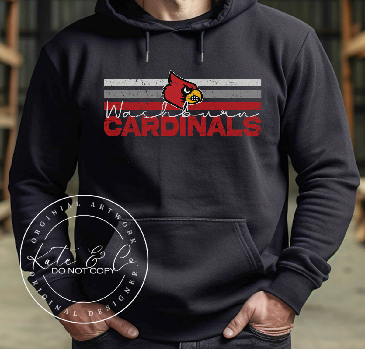 Cardinals Custom Hoodie, Custom School Logos, Cardinals Mascot, Washburn Cardinals