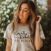 Country Road Take Me Home Unisex t-shirt, Camping tshirt, Nature tshirt, Country Shirt, American shirt, Western tops,