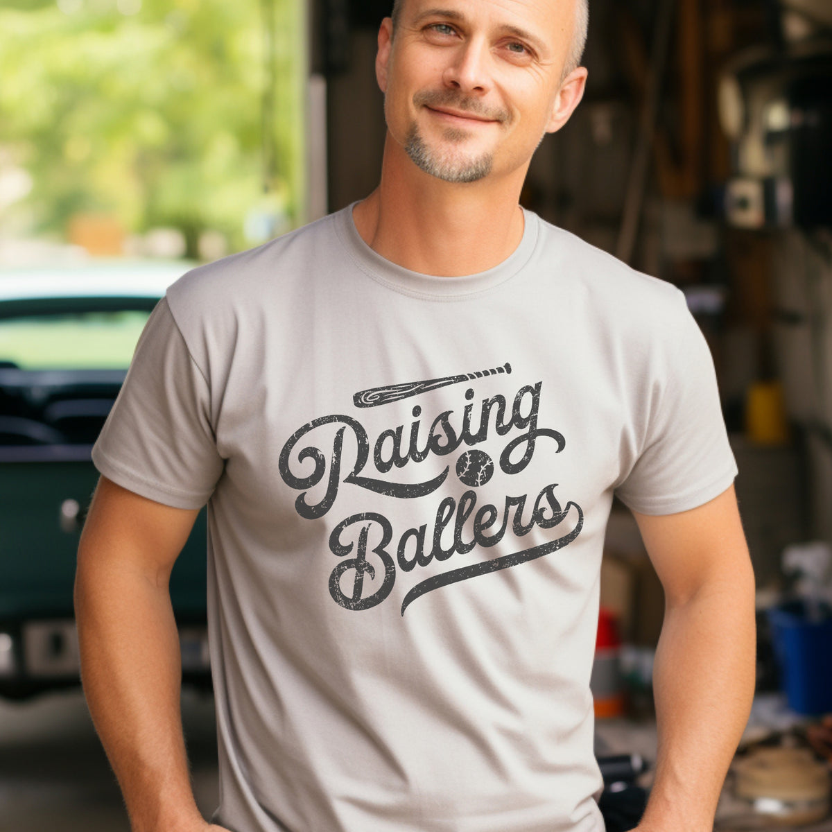 Rasing Ballers T-Shirt, Baseball Tees, Softball Tees, Sports T-Shirts, T-Ball Shirts for Mom