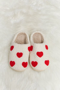 Printed Plush Slide Slippers