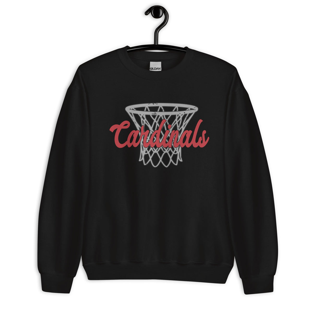 Cardinals Hoop Crew Neck Sweatshirt, Cardinals Logo, Gifts for her, Cardinals Sportwear, Basketball Sweatshirt, Holiday Gift ideas