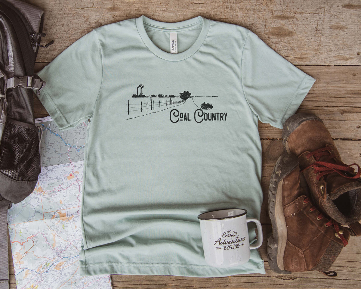 Coal Country T-Shirt, Graphic Tees, North Dakota, Midwest tshirt, Country shirts, Farming tees, Western shirts,