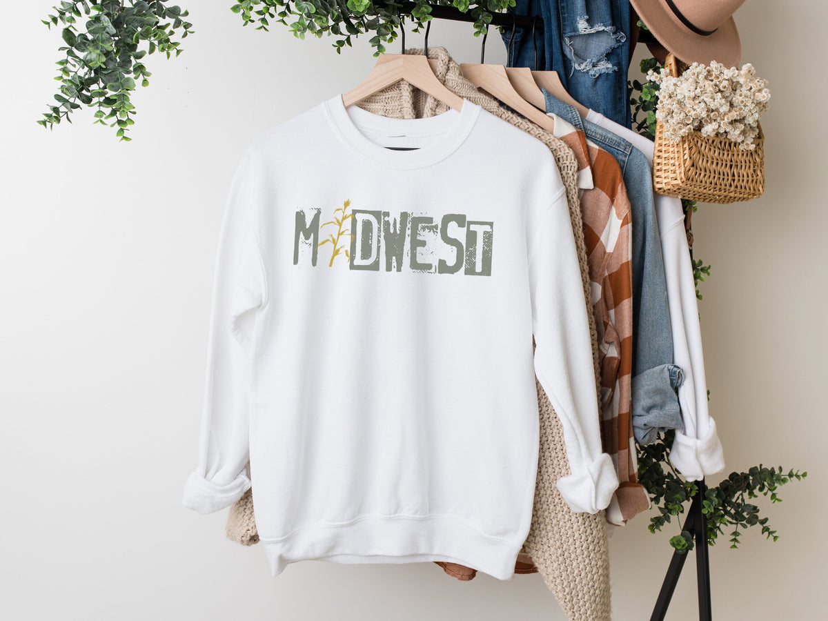 Midwest Sweatshirt, Midwest Girl Sweatshirt, Trendy Sweatshirt, Midwest Lover Sweater, Midwestern Gift, Vintage Sweatshirt, Aesthetic tops