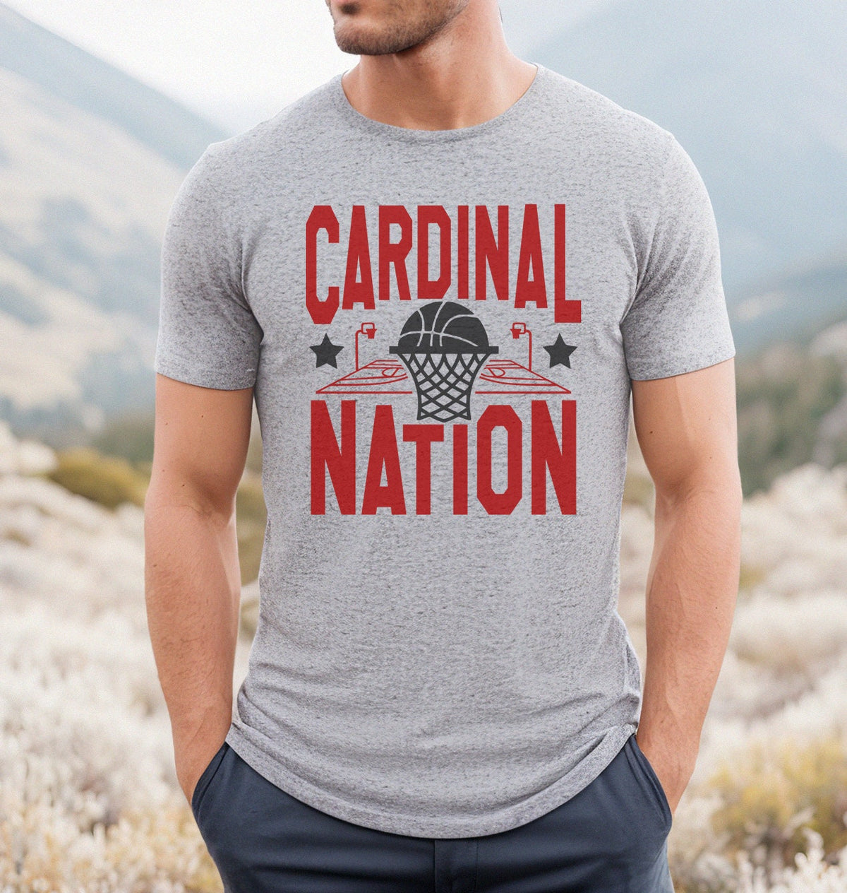 Cardinal Nation Basketball T-Shirt, Cardinal Mascot, Cardinal Team Shirt, Cardinal Logo, Cardinal Sweater,