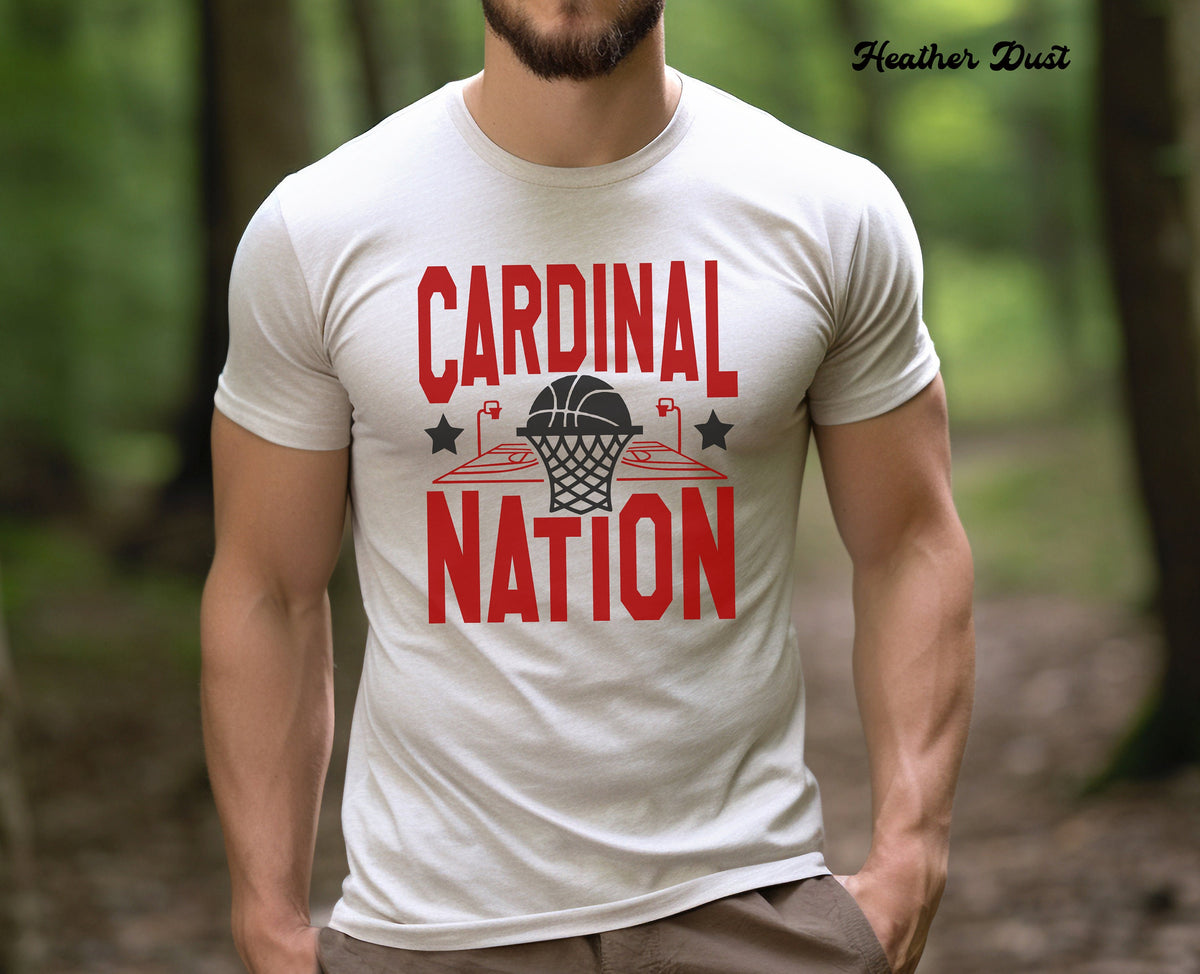 Cardinal Nation Basketball T-Shirt, Cardinal Mascot, Cardinal Team Shirt, Cardinal Logo, Cardinal Sweater,