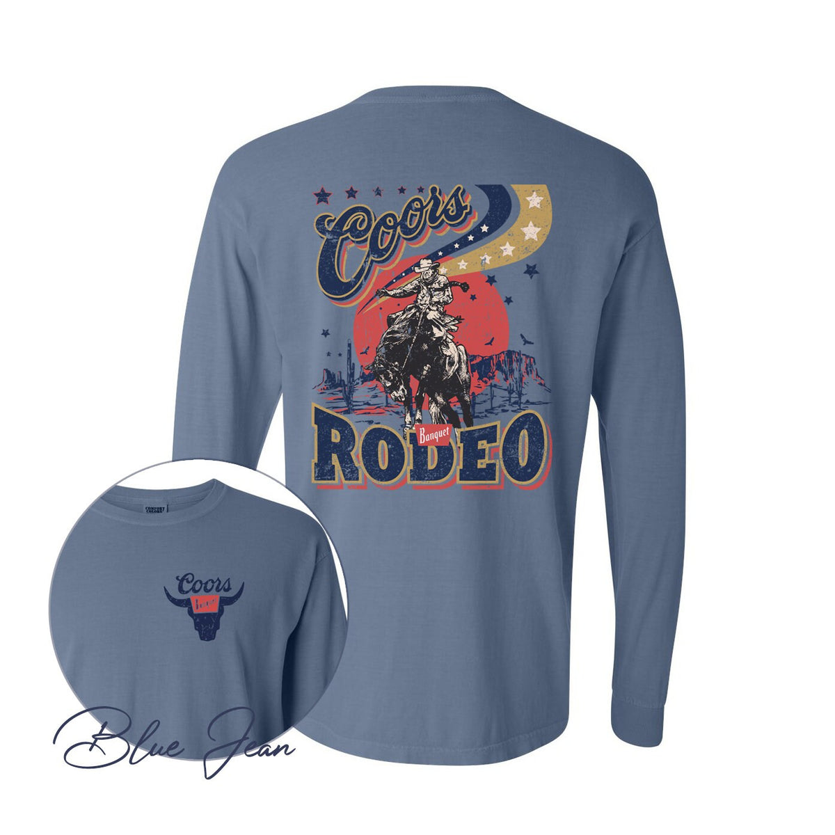 Coors Banquet Rodeo Long Sleeve Shirt, Coors Long Shirt, Gift Ideas For Him, Shirts For Him, Country Western Shirts, Holiday Sweatshirt