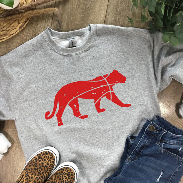 Cougar Basketball Mascot Sweatshirt