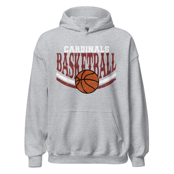 Cardinals BasketballHoodie, Personalized Basketball Mom Sweatshirt, Basketball Pullover, Basketball Number Sweater, Custom Basketball Team