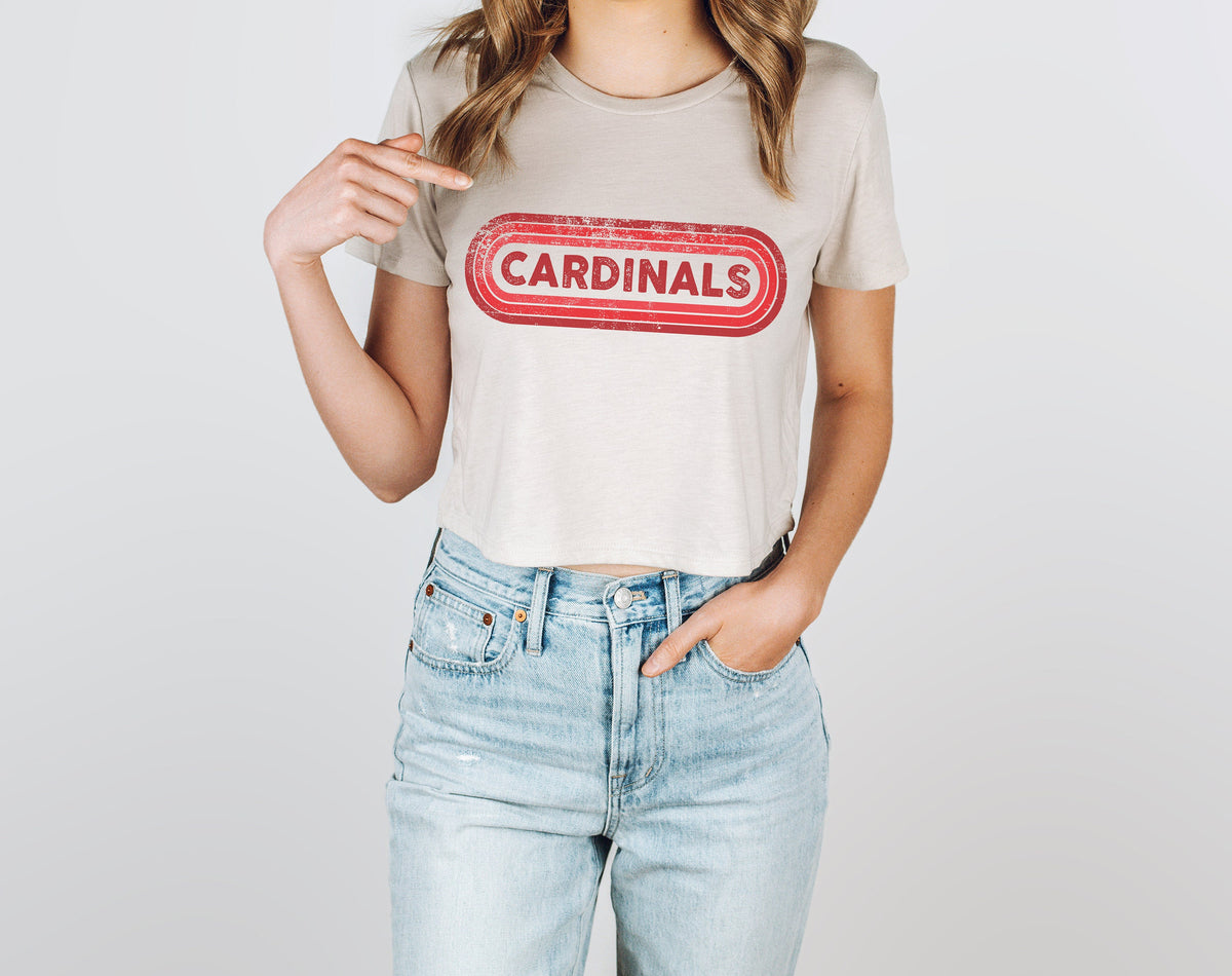 Cardinals Retro Women’s crop top, Cardinals crop top, Holiday gift ideas, Cardinals sportswear, Gifts for her, Cardinals Gifts,