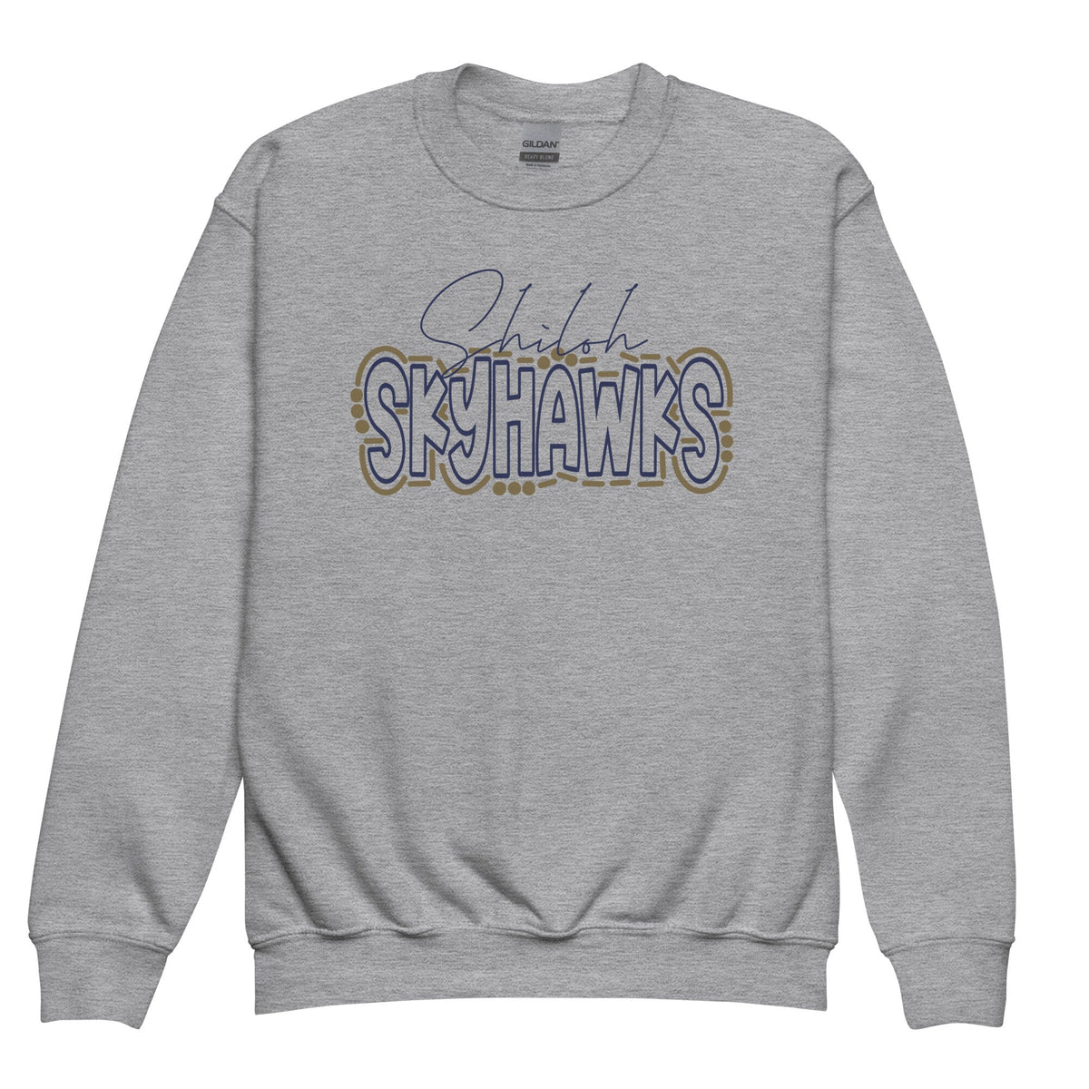 Shiloh Skyhawks Youth crewneck sweatshirt, Custom Skyhawks Sweatshirt, Custom youth sports shirts