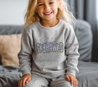 Shiloh Skyhawks Youth crewneck sweatshirt, Custom Skyhawks Sweatshirt, Custom youth sports shirts