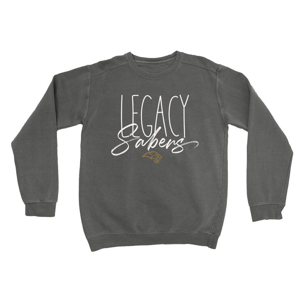 Legacy Sabers Custom Sports Sweatshirt, Favorite Team Mascot Shirt, Teacher Team Shirts, School Spirit Sweatshirt, Game Day Shirt