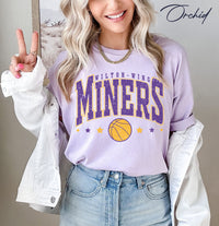 Miners Varsity Style Basketball Tshirt, Personalized Shirt, Team Name Sweatshirt, Miners Shirts