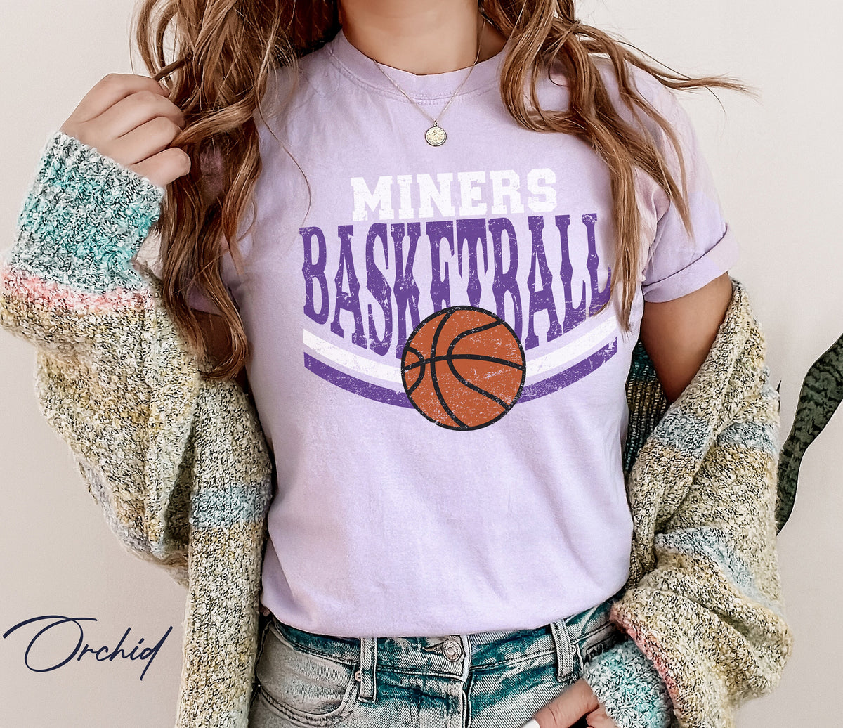 Miners Basketball Tshirt, Personalized Shirt, Team Name Sweatshirt, Miners Shirts