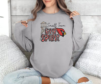 Cardinals Small Town, Big Spirit Washburn Crew Neck, Personalized Sports Team, Cardinal Mascot, Custom Sports Shirts, Cardinals Sweatshirts