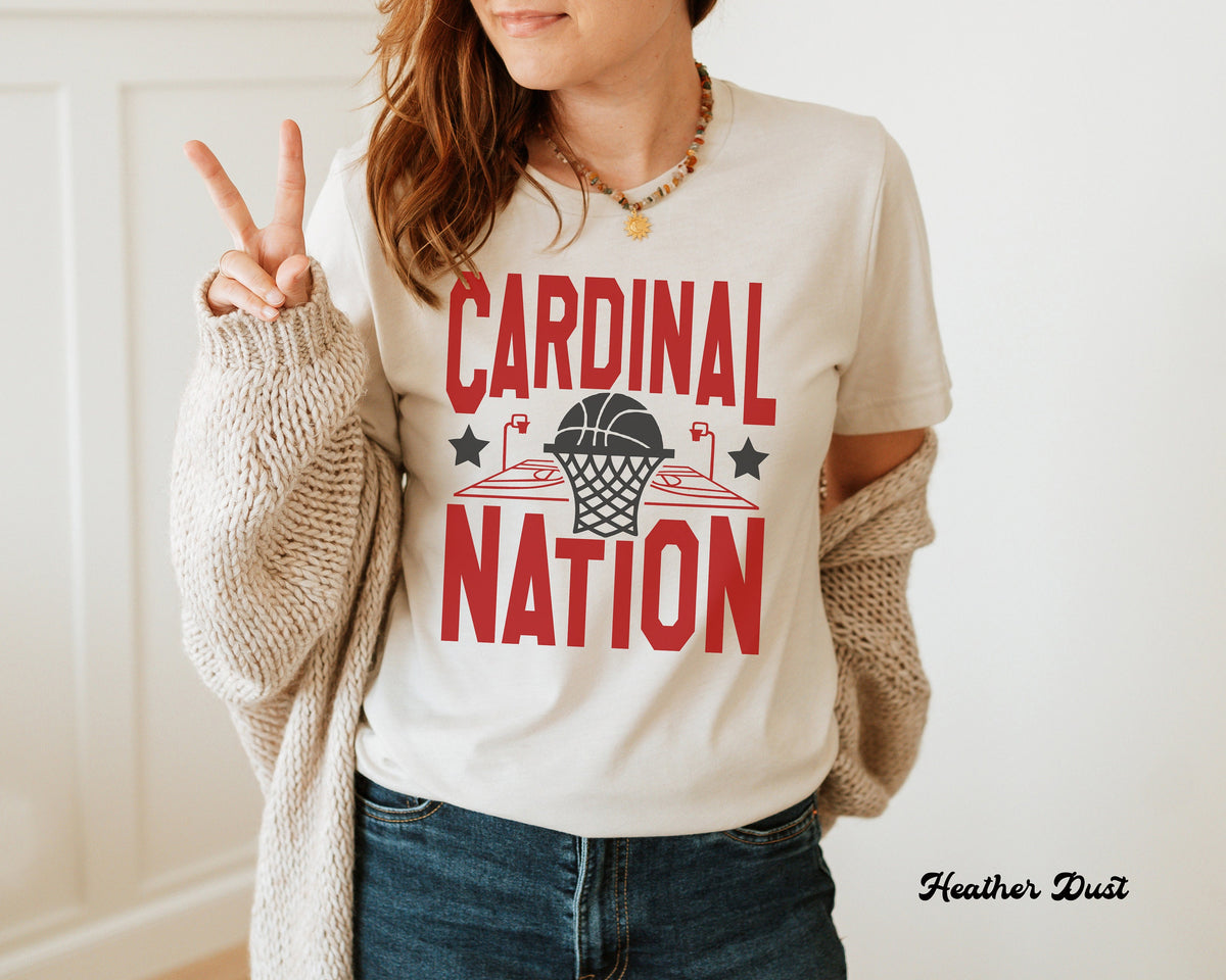 Cardinal Nation Basketball T-Shirt, Cardinal Mascot, Cardinal Team Shirt, Cardinal Logo, Cardinal Sweater,