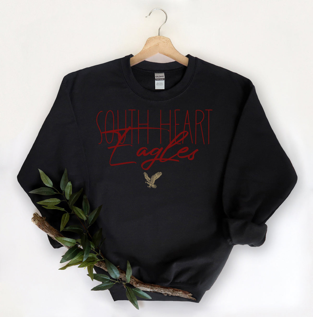 South Heart Eagles Sweatshirt, Eagles Sweatshirt, Custom Eagles Shirt, Custom Sports Designs, Custom Sports Team Designs