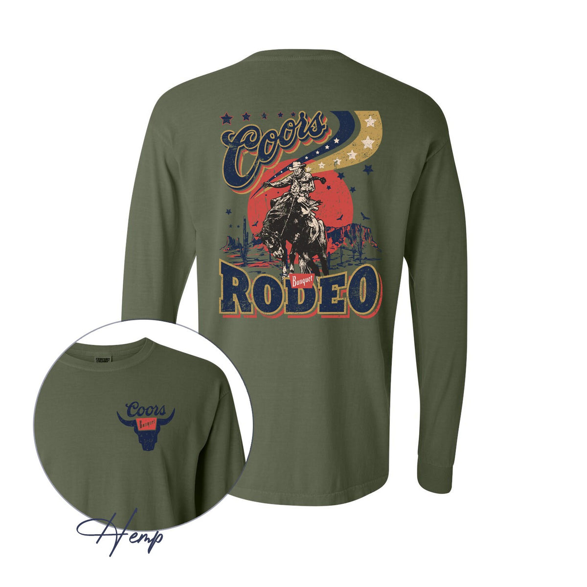 Coors Banquet Rodeo Long Sleeve Shirt, Coors Long Shirt, Gift Ideas For Him, Shirts For Him, Country Western Shirts, Holiday Sweatshirt