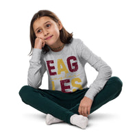 South Heart Eagles Youth Long Sleeve Tee, Kids Eagles Shirt, Kids Custom School Designs