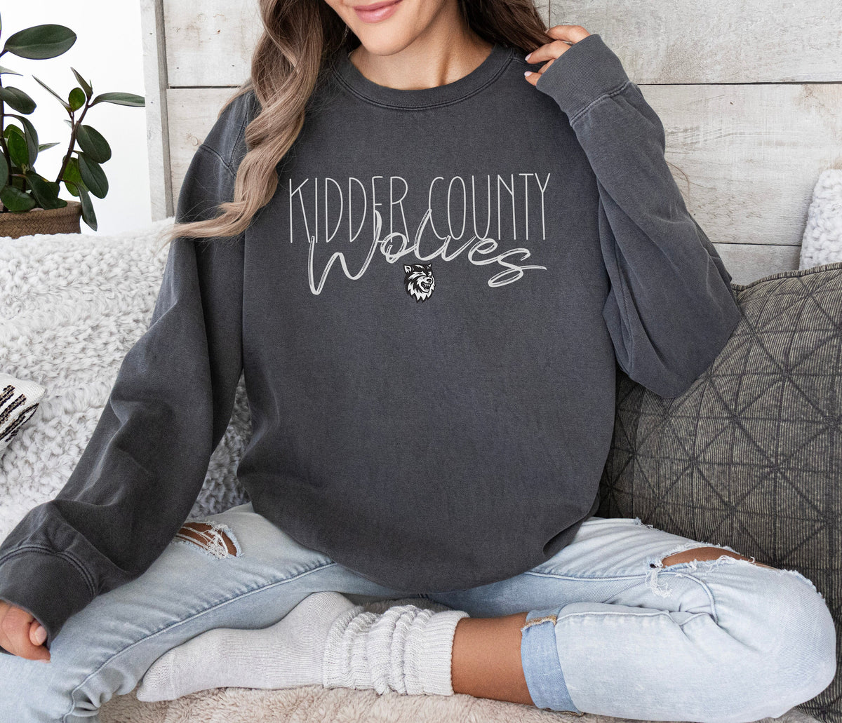 Kidder Country Wolves Sweatshirt, Wolves Custom Shirt, Wolves Team Spirit Sweatshirts, Custom Team Shirts, Wolves Team Logo, Wolves Sports