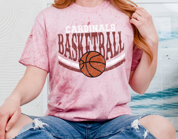 Cardinals Basketball T-Shirt, Personalized Basketball Shirt, Basketball Pullover, Basketball Number Shirt, Custom Basketball Team