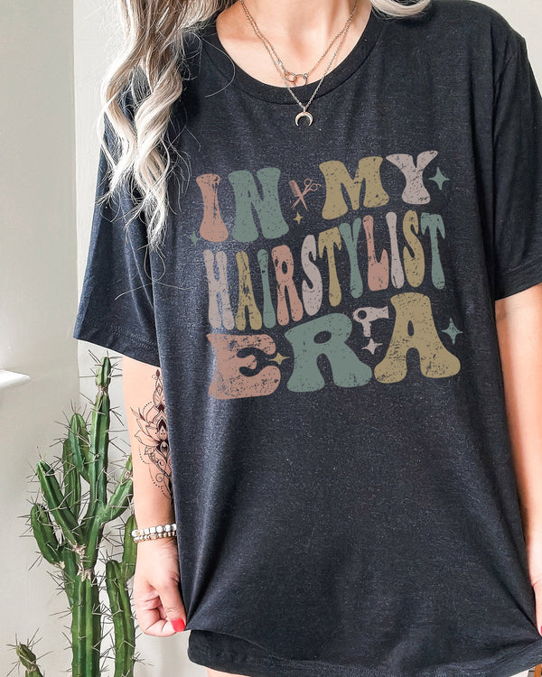 In My Hairstylist Era Shirt,Stylist Sweatshirt, Hair Stylist Shirt, Gift for Hair Stylist, Hairdresser Shirt, Holiday Gift for Hairdresser