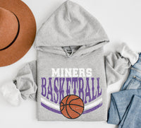 Miners Basketball Hoodie, Personalized Basketball Mom Sweatshirt, Basketball Pullover, Basketball  Sweater, Custom Basketball Team