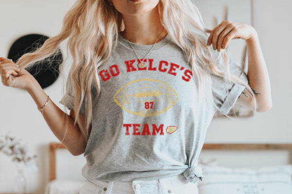 Go Kelce's Team Shirt, Go Taylor's Boyfriend Shirt, Funny Football Shirt, Vintage Football Sweatshirt, Trendy Football Fans Shirt, Swifties