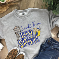 Beulah Small Town, Big Spirit Beulah Miners Crew Neck, Personalized Sports Team Tops, Beulah Miner, Custom Sports shirts, Miners Sweatshirts