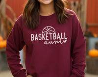 Basketball Aunt Sweatshirt, Basketball Aunt Game Day Sweatshirt, Basketball Aunt Pullover, Custom Aunt Gift, Custom Aunt Gift, Gift for Aunt