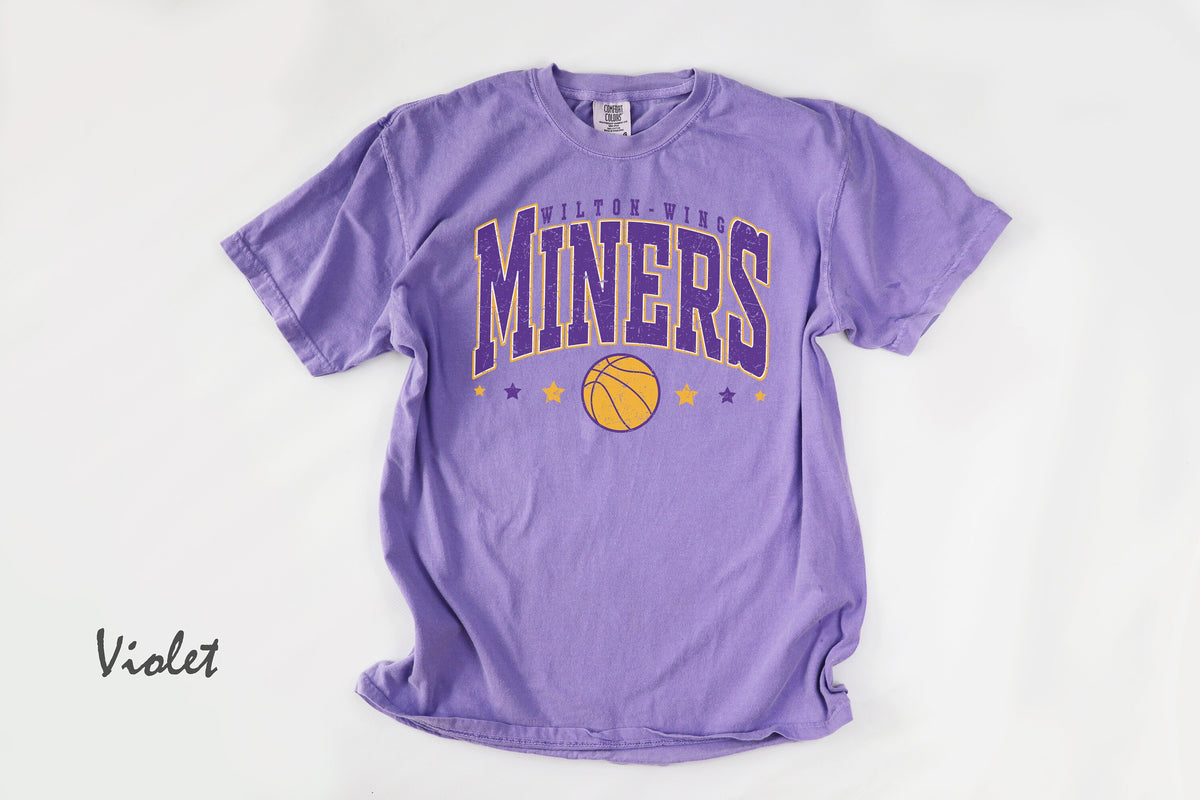 Miners Varsity Style Basketball Tshirt, Personalized Shirt, Team Name Sweatshirt, Miners Shirts