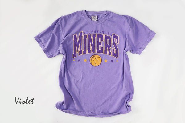 Miners Varsity Style Basketball Tshirt, Personalized Shirt, Team Name Sweatshirt, Miners Shirts