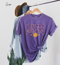 Miners Varsity Style Basketball Tshirt, Personalized Shirt, Team Name Sweatshirt, Miners Shirts