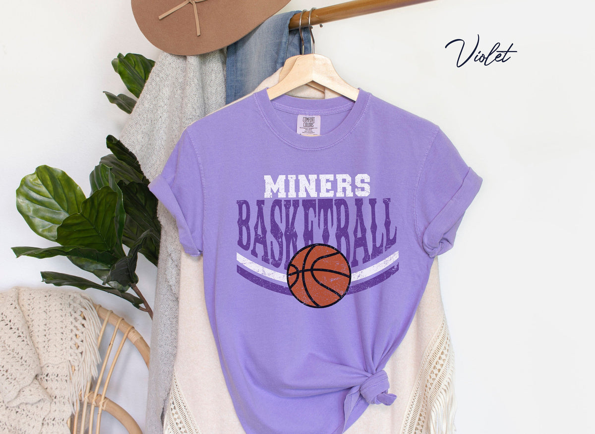 Miners Basketball Tshirt, Personalized Shirt, Team Name Sweatshirt, Miners Shirts