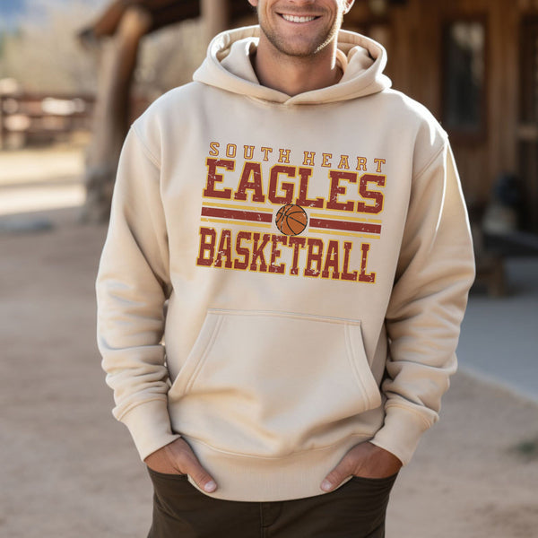 South Heart Eagles Varsity Basketball Sweatshirt, Customizable Name & Number, Eagles Sweatshirt, Custom Eagles Shirt, Custom Sports Designs