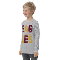 South Heart Eagles Youth Long Sleeve Tee, Kids Eagles Shirt, Kids Custom School Designs