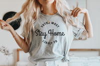 Homebody Sweatshirt, Voted Most Likely to Stay Home Shirt, Married Shirt Gift, Day Off Shirt, Introverted Shirt, Funny Mom Shirts, Wife Tops